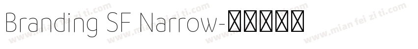 Branding SF Narrow字体转换